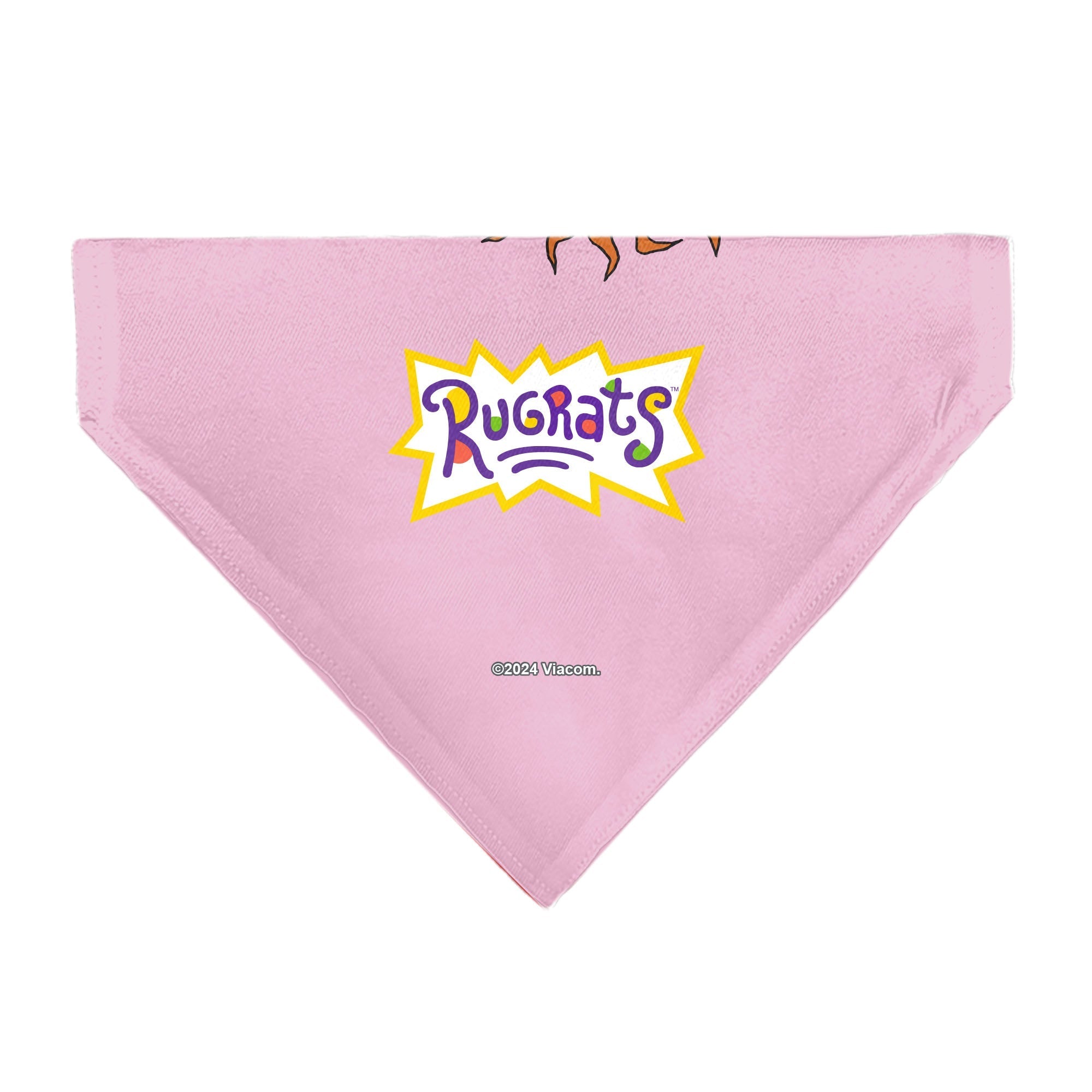Pet Bandana - Rugrats Chuckie HUG ME Hearts Pose Pink 