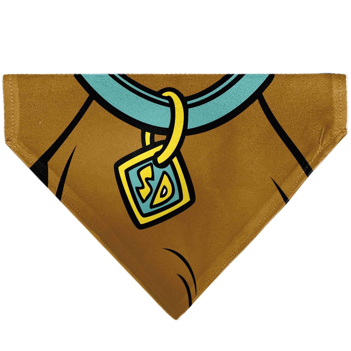 Pet Bandana - Scooby Doo Character Close-Up SD Dog Tag Brown