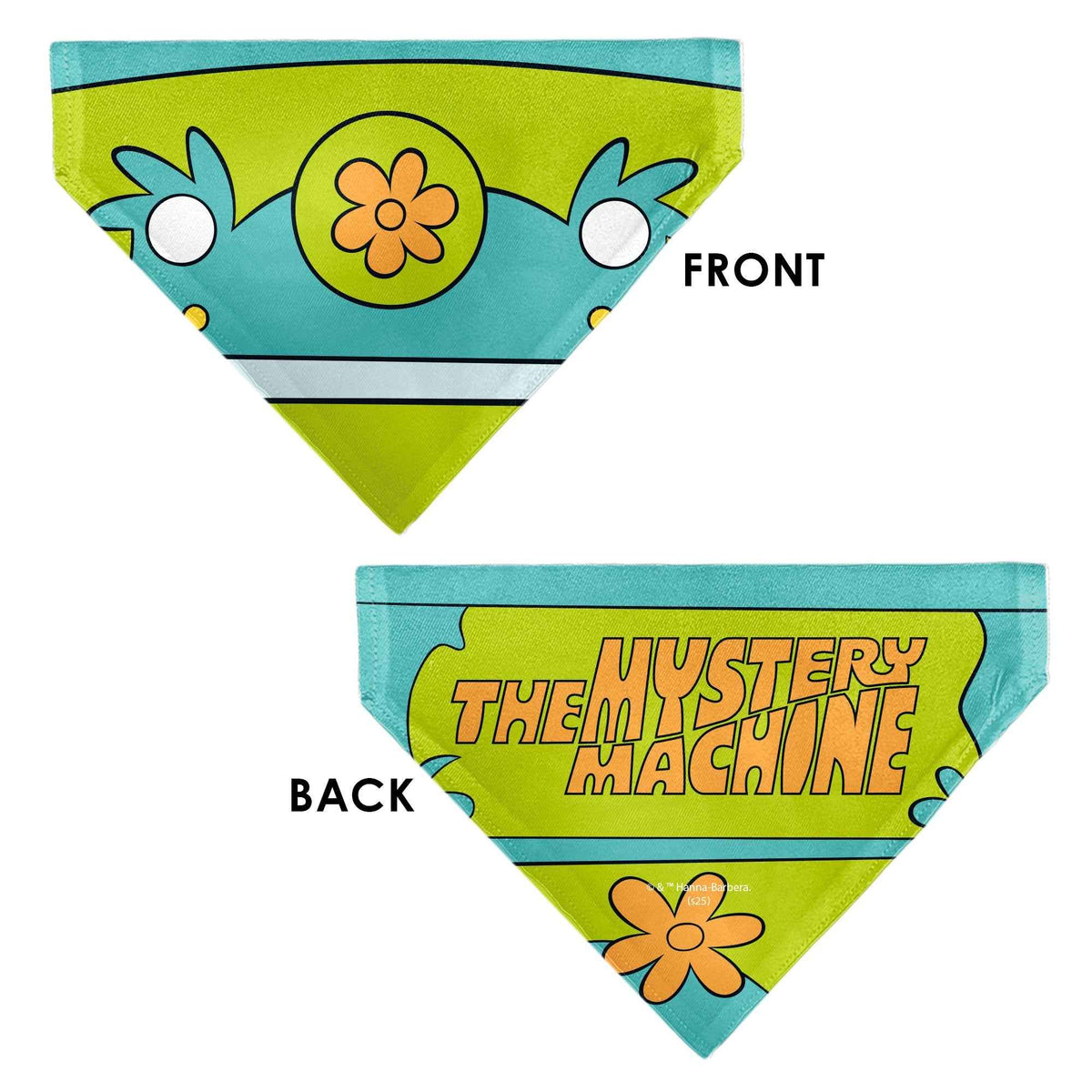Pet Bandana - Scooby Doo THE MYSTERY MACHINE Logo Blues/Yellow/Orange