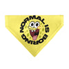 Pet Bandana - SpongeBob SquarePants NORMAL IS BORING Pose Yellows