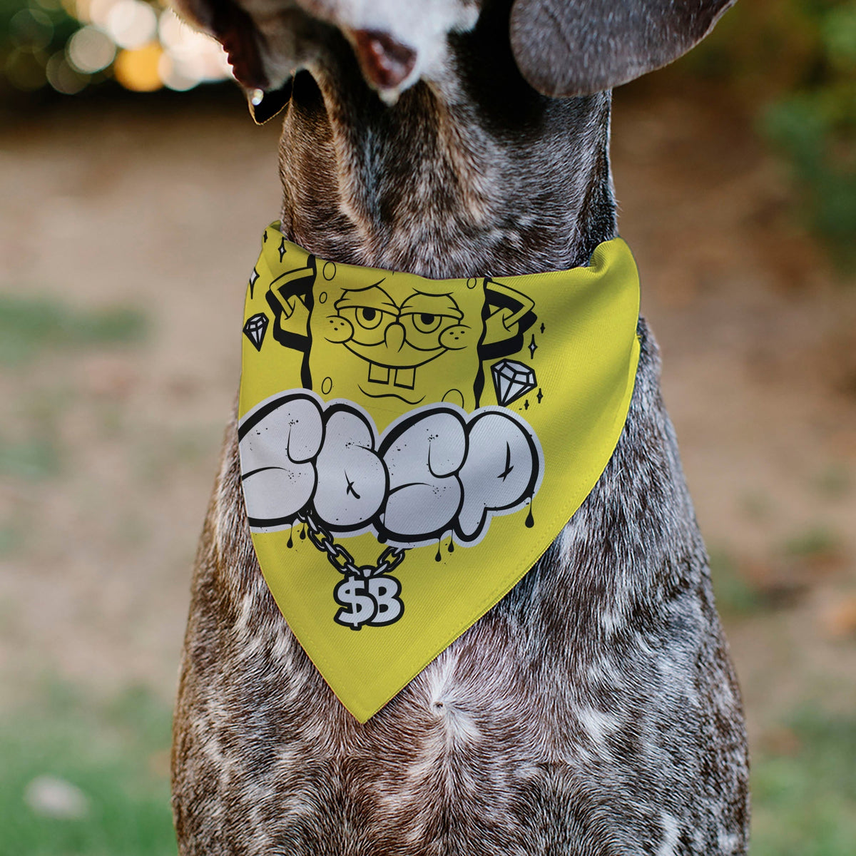 Pet Bandana - SpongeBob SquarePants SPSP $B Chain Pose Yellow 