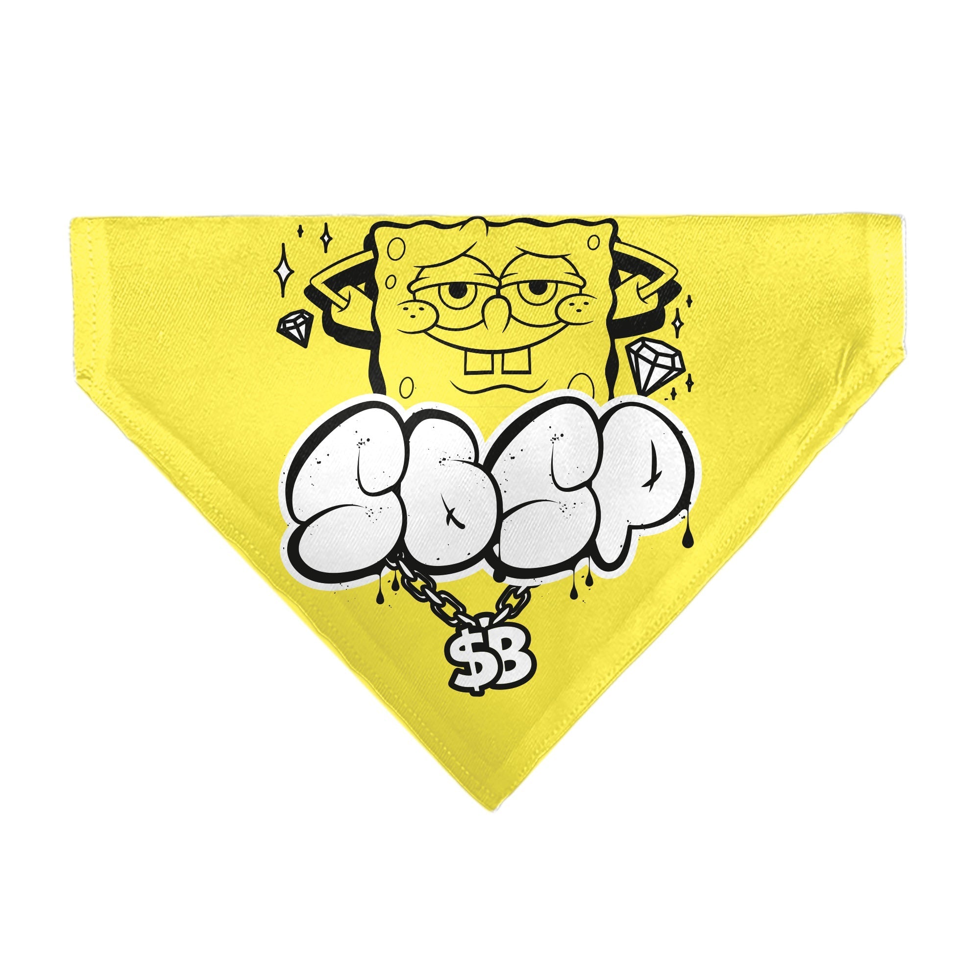 Pet Bandana - SpongeBob SquarePants SPSP $B Chain Pose Yellow 