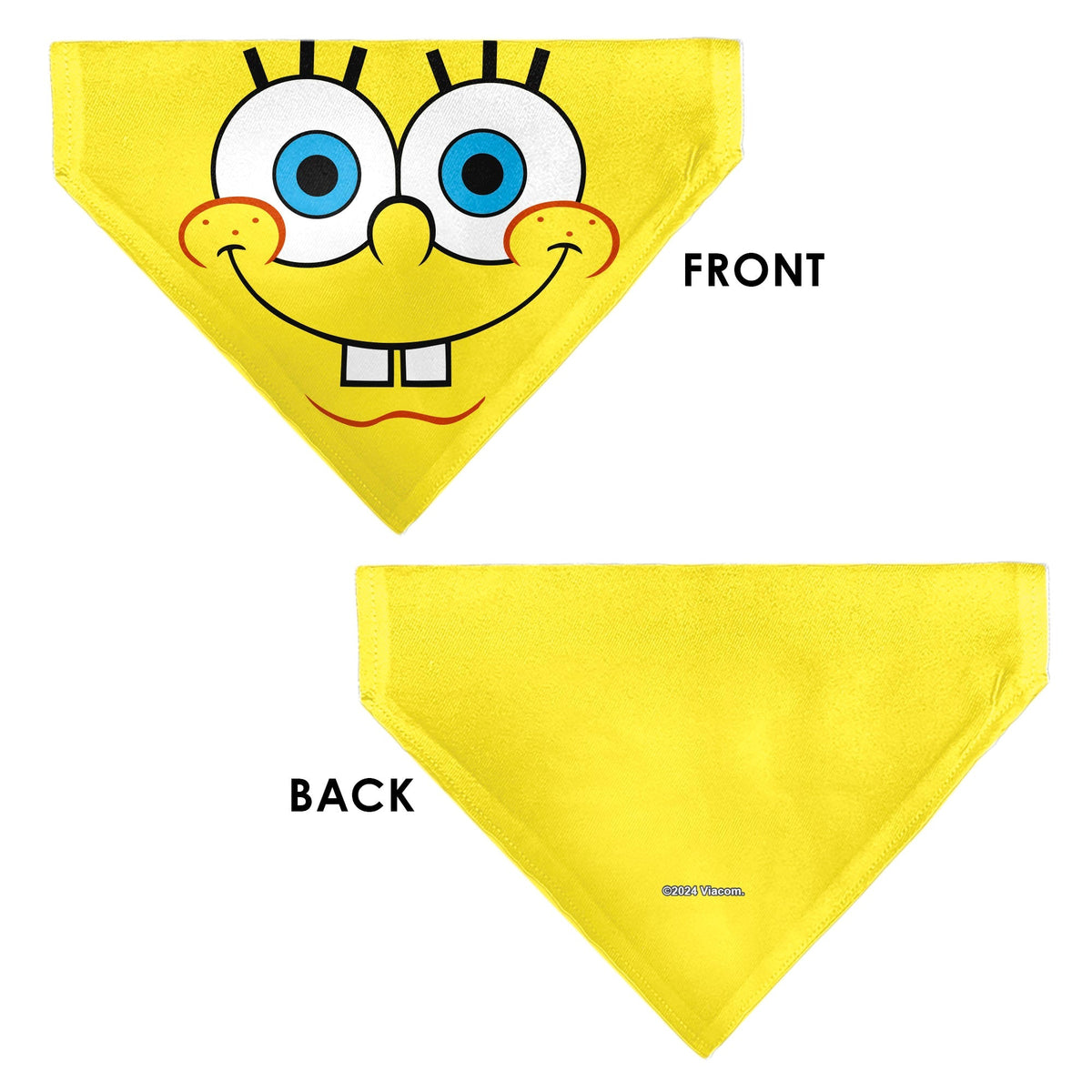Pet Bandana - SpongeBob SquarePants Face Close-Up Yellow 