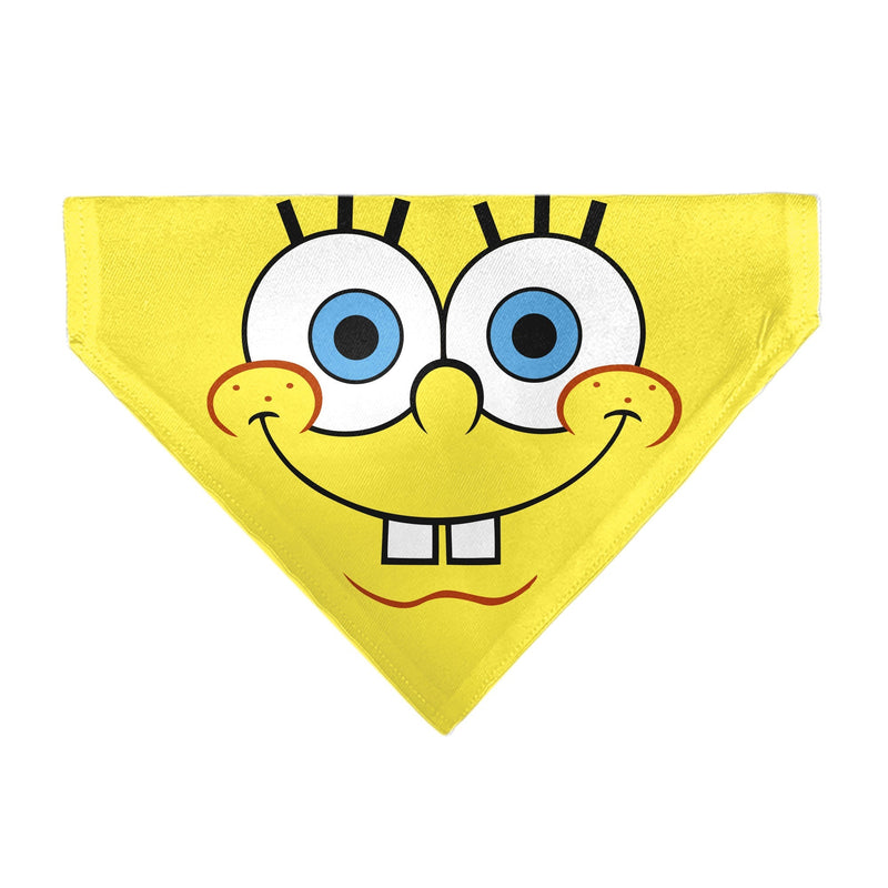 Pet Bandana - SpongeBob SquarePants Face Close-Up Yellow 