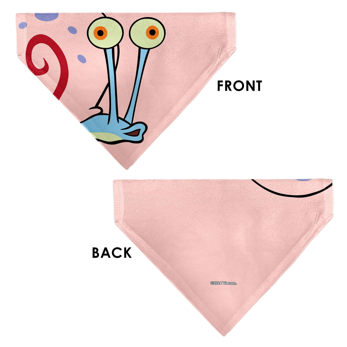 Pet Bandana - SpongeBob SquarePants Gary the Snail Face Close-Up Pink 