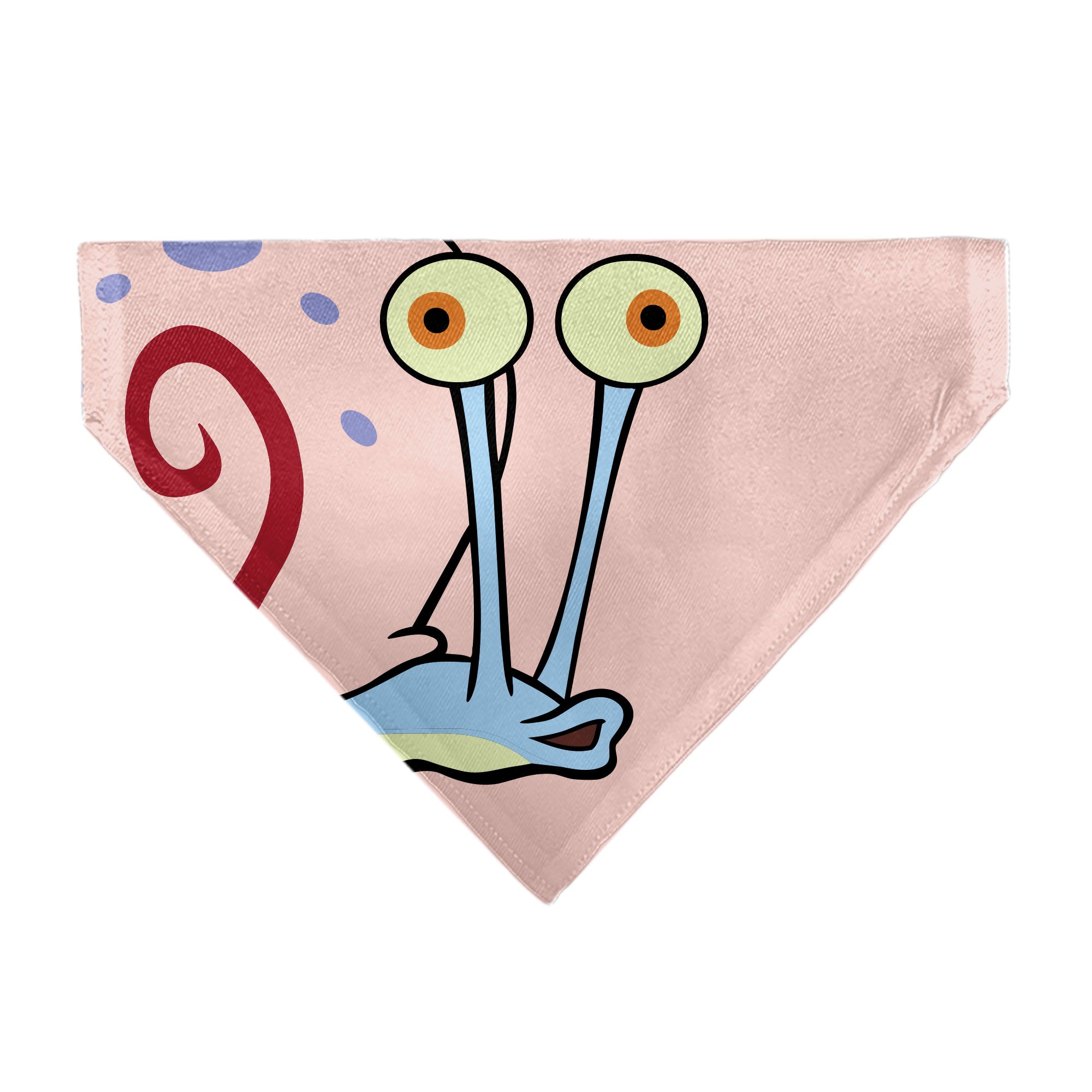 Pet Bandana - SpongeBob SquarePants Gary the Snail Face Close-Up Pink 