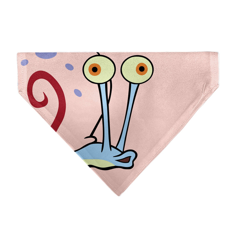 Pet Bandana - SpongeBob SquarePants Gary the Snail Face Close-Up Pink 
