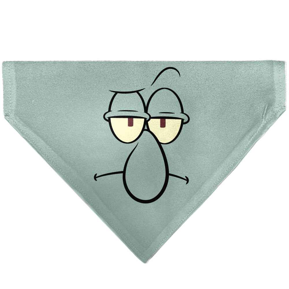 Buckle-Down SpongeBob SquarePants Squidward Character Close-Up Blue Over-the-Collar Dog Bandana