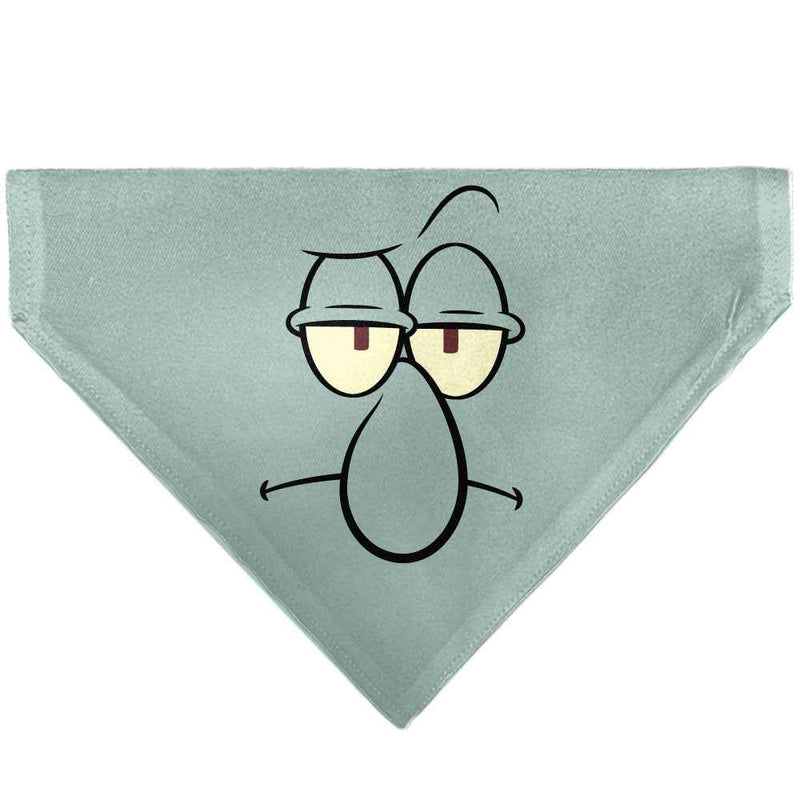 Buckle-Down SpongeBob SquarePants Squidward Character Close-Up Blue Over-the-Collar Dog Bandana