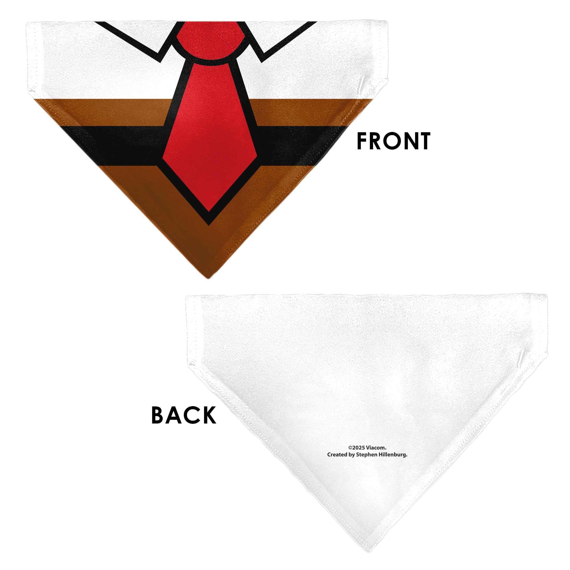 Buckle-Down SpongeBob SquarePants Tie Outfit Character Close-Up Over-the-Collar Dog Bandana