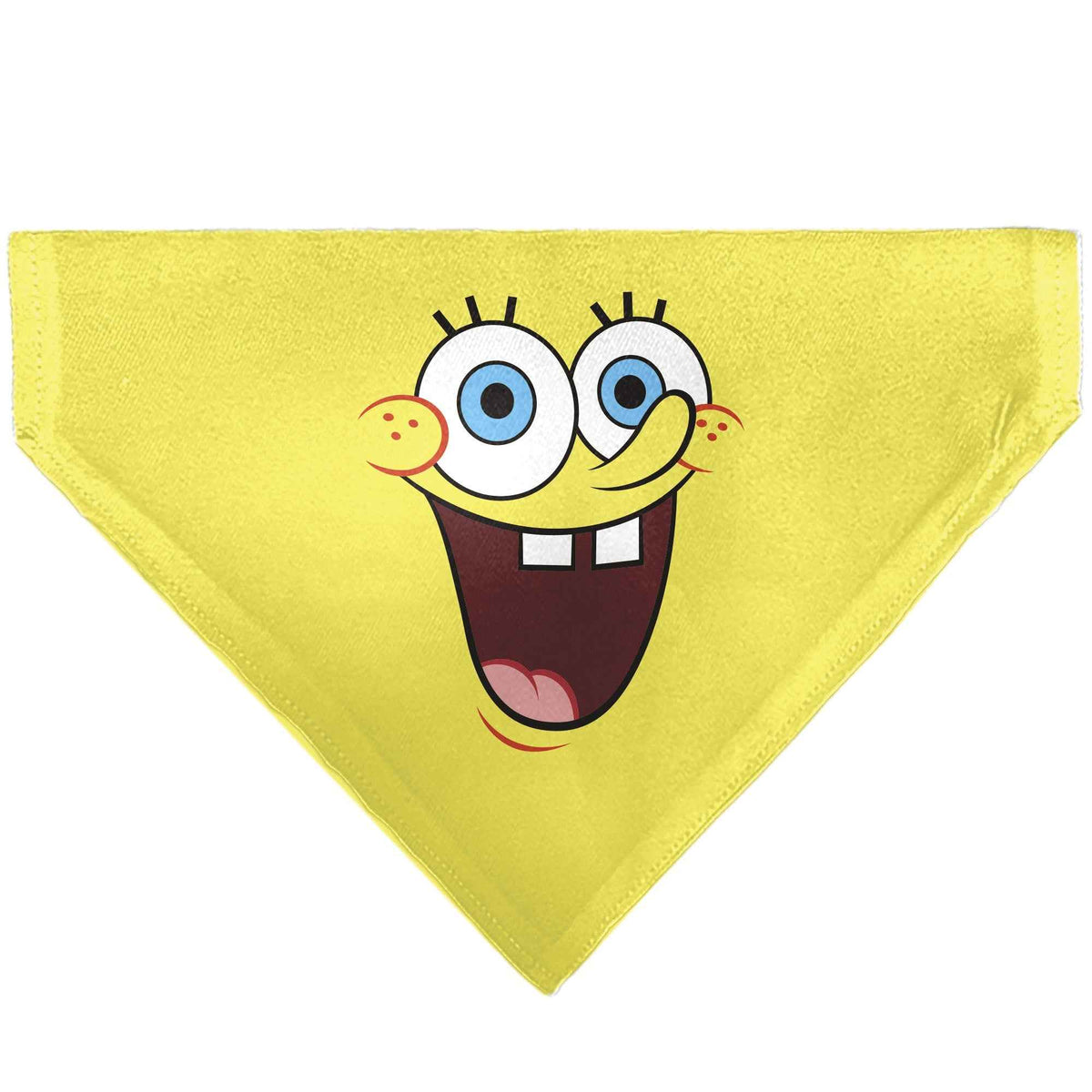 Pet Bandana - SpongeBob SquarePants Excited Smile Expression Yellow