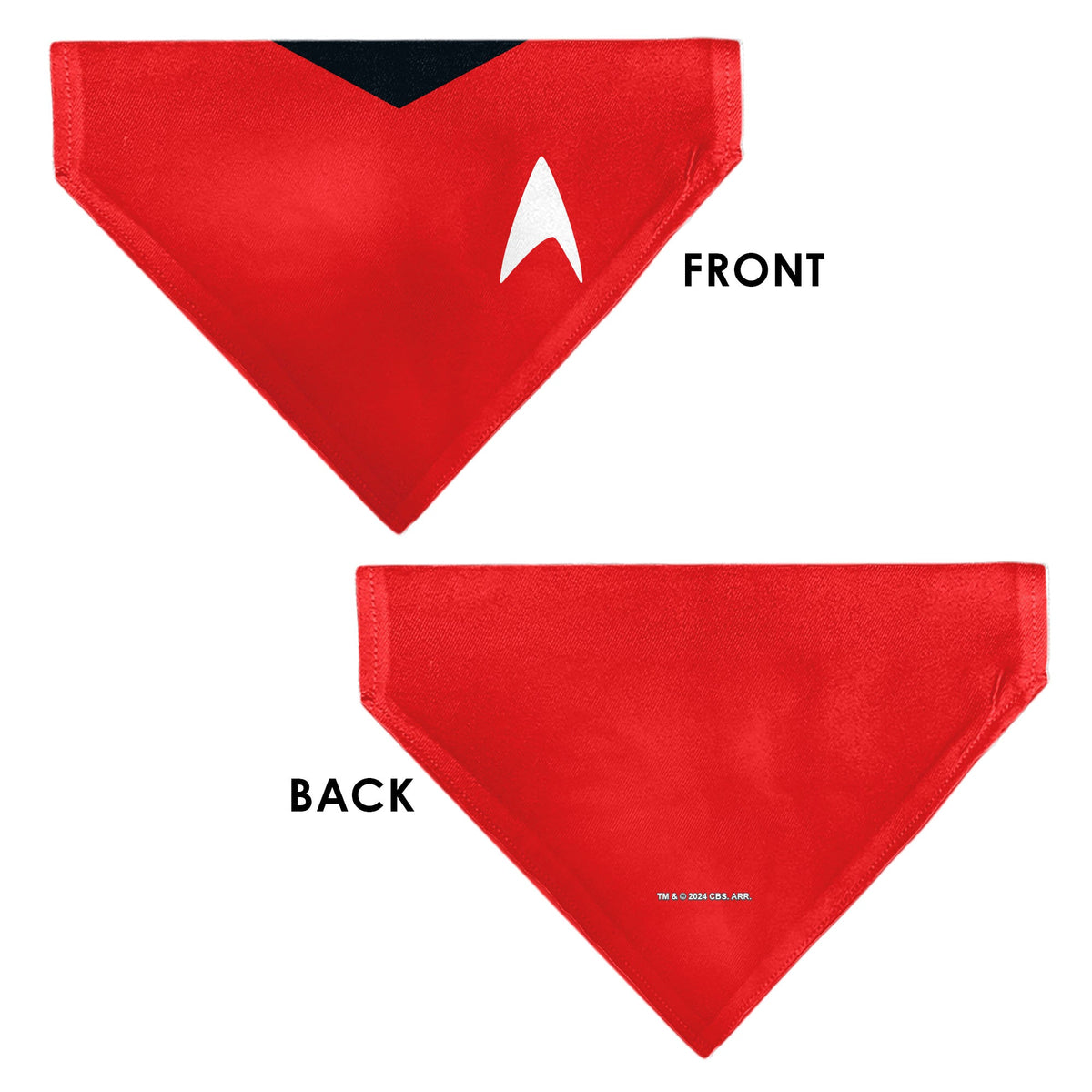 Pet Bandana - Star Trek Original Series Red Uniform Print 