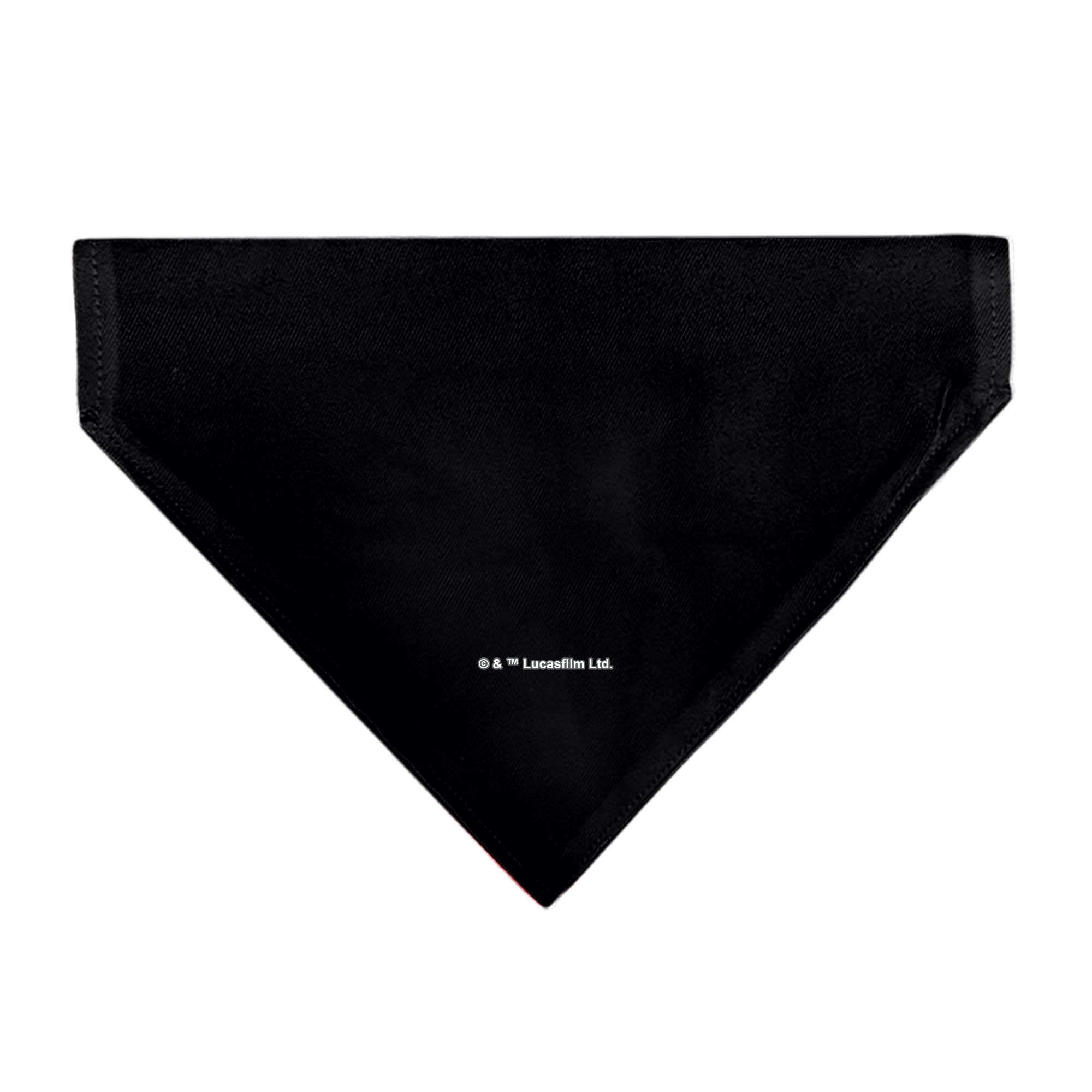 Pet Bandana - Star Wars Grogu Baby Yoda Smiling Impression Painting Black 
