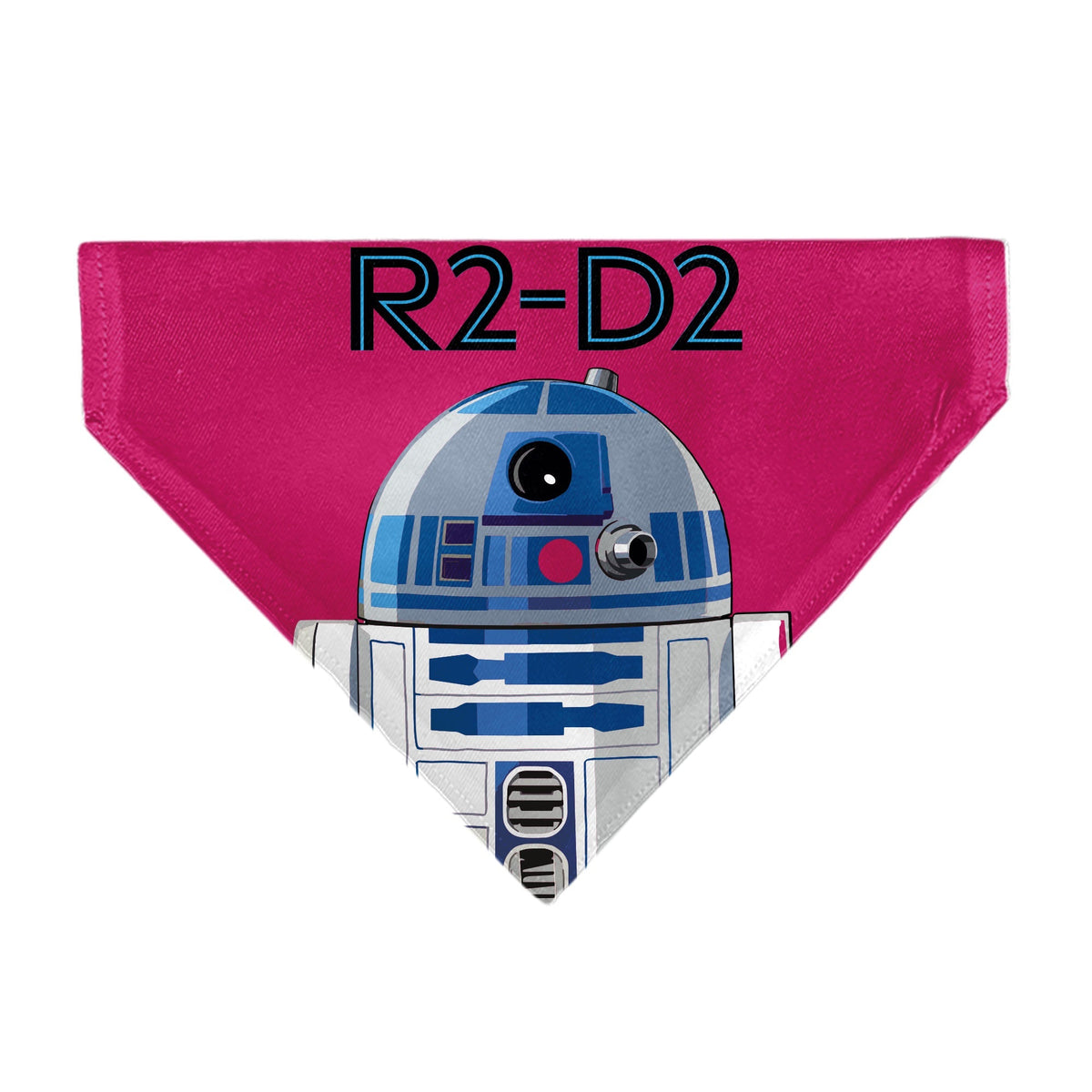 Pet Bandana - Star Wars R2-D2 Text and Pop Art Pose Red/Black/Blue 