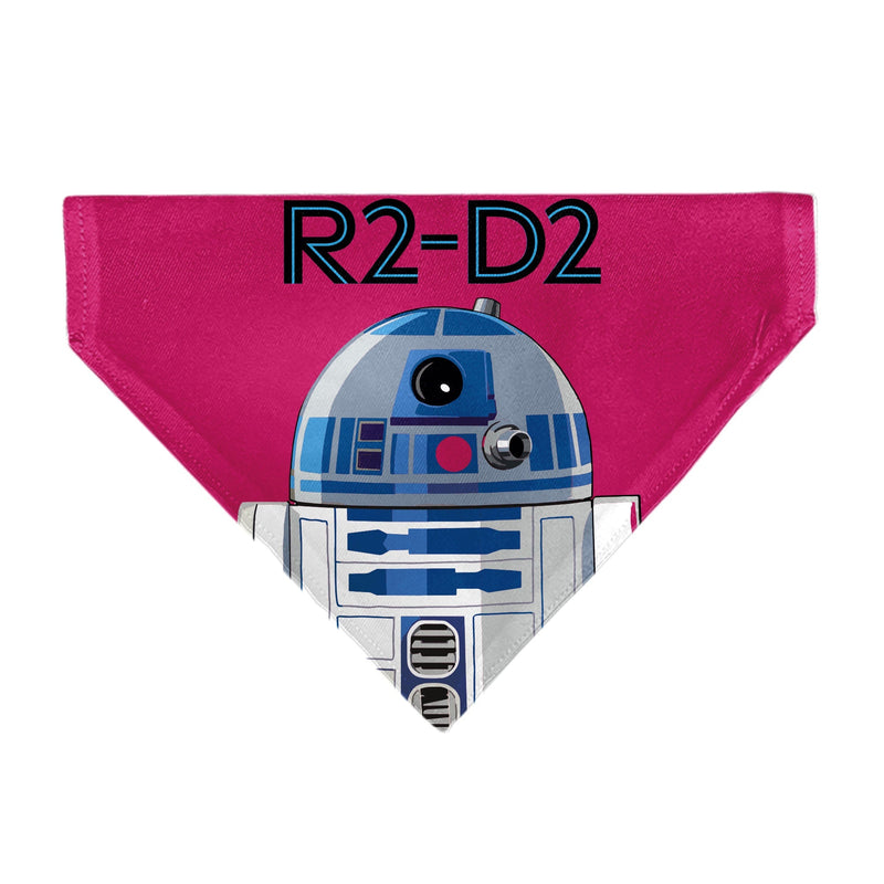 Pet Bandana - Star Wars R2-D2 Text and Pop Art Pose Red/Black/Blue 