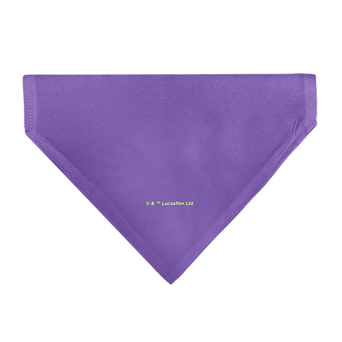 Pet Bandana - Star Wars EWOK Text and Wicket Pop Art Pose Orange/Purples/Black 