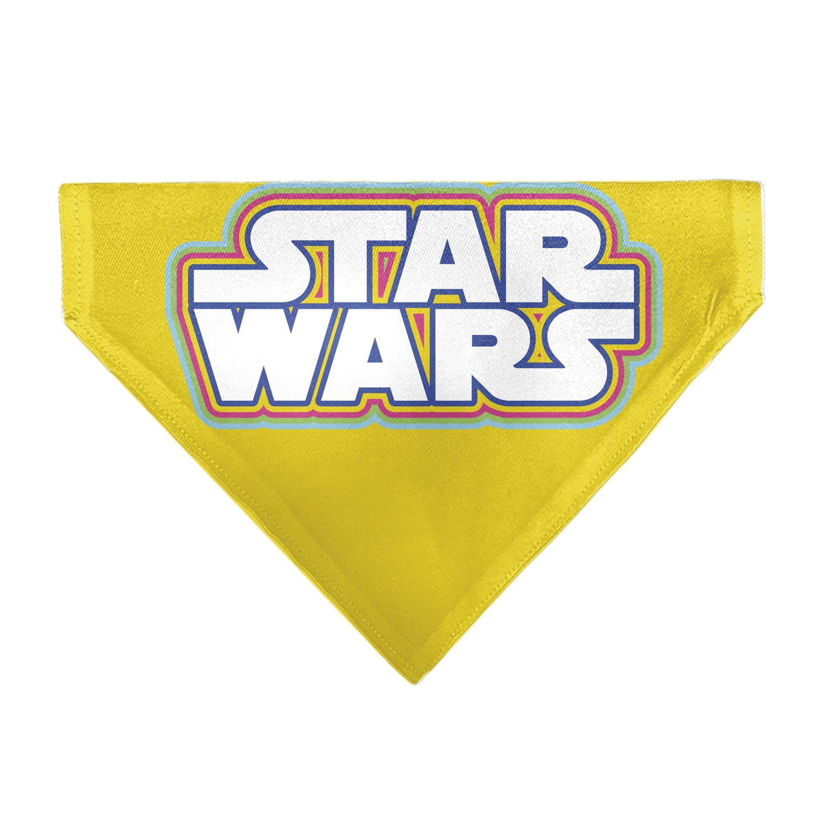 Pet Bandana - STAR WARS Title Logo Yellow/Multi Color/White 
