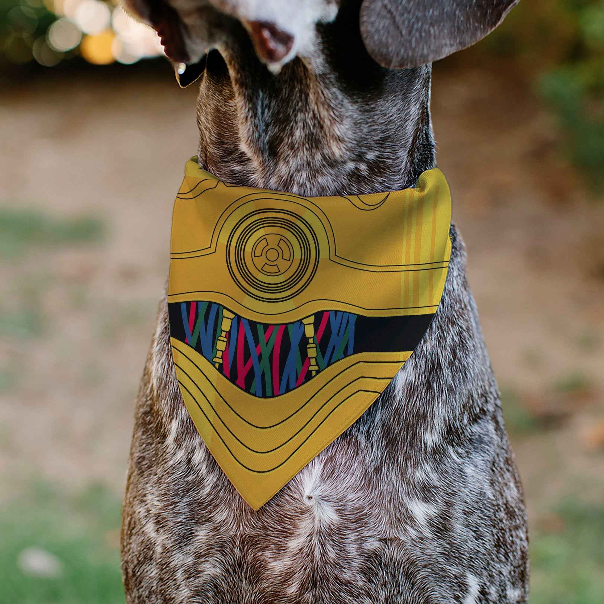 Pet Bandana - Star Wars C-3PO Character Close-Up Yellow