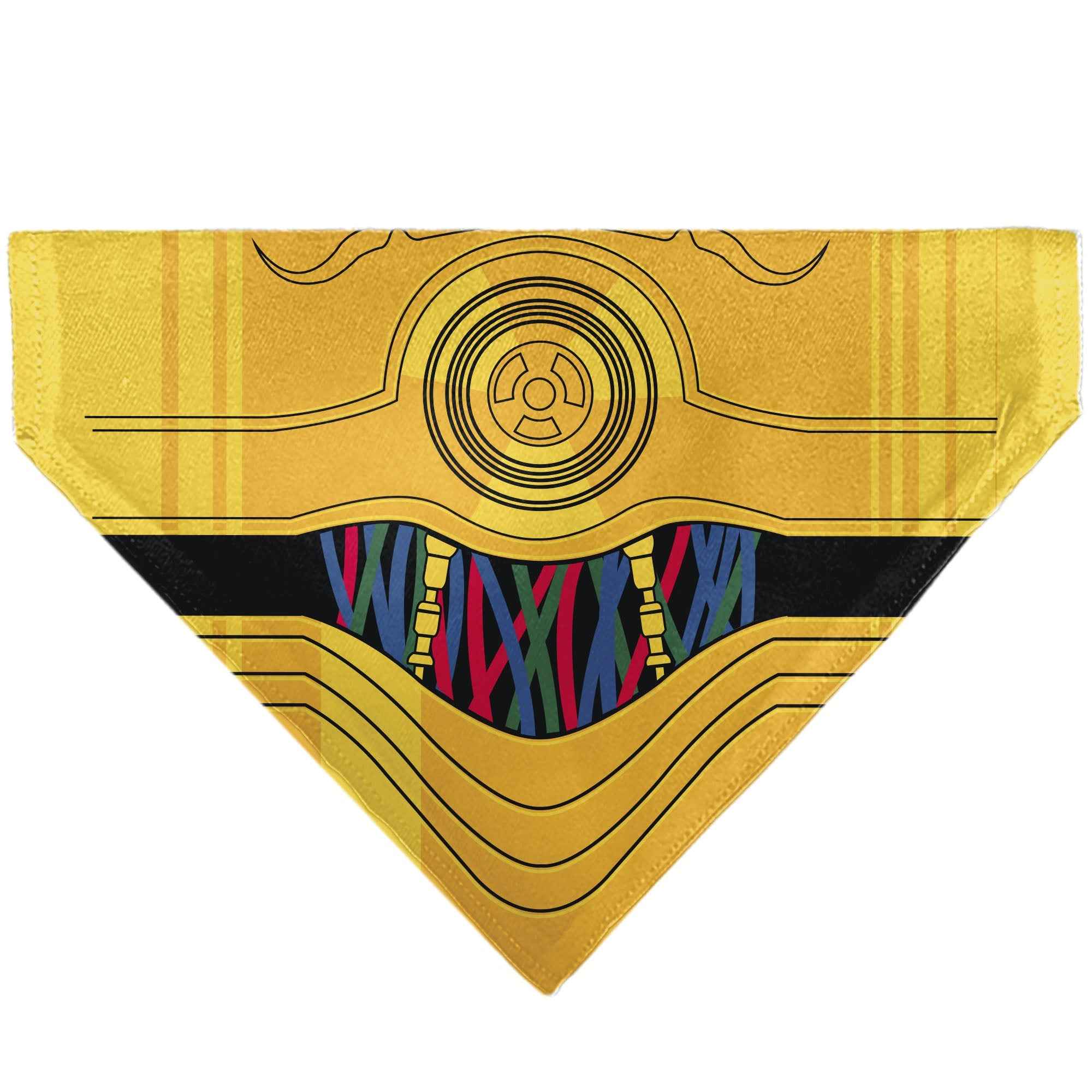 Pet Bandana - Star Wars C-3PO Character Close-Up Yellow