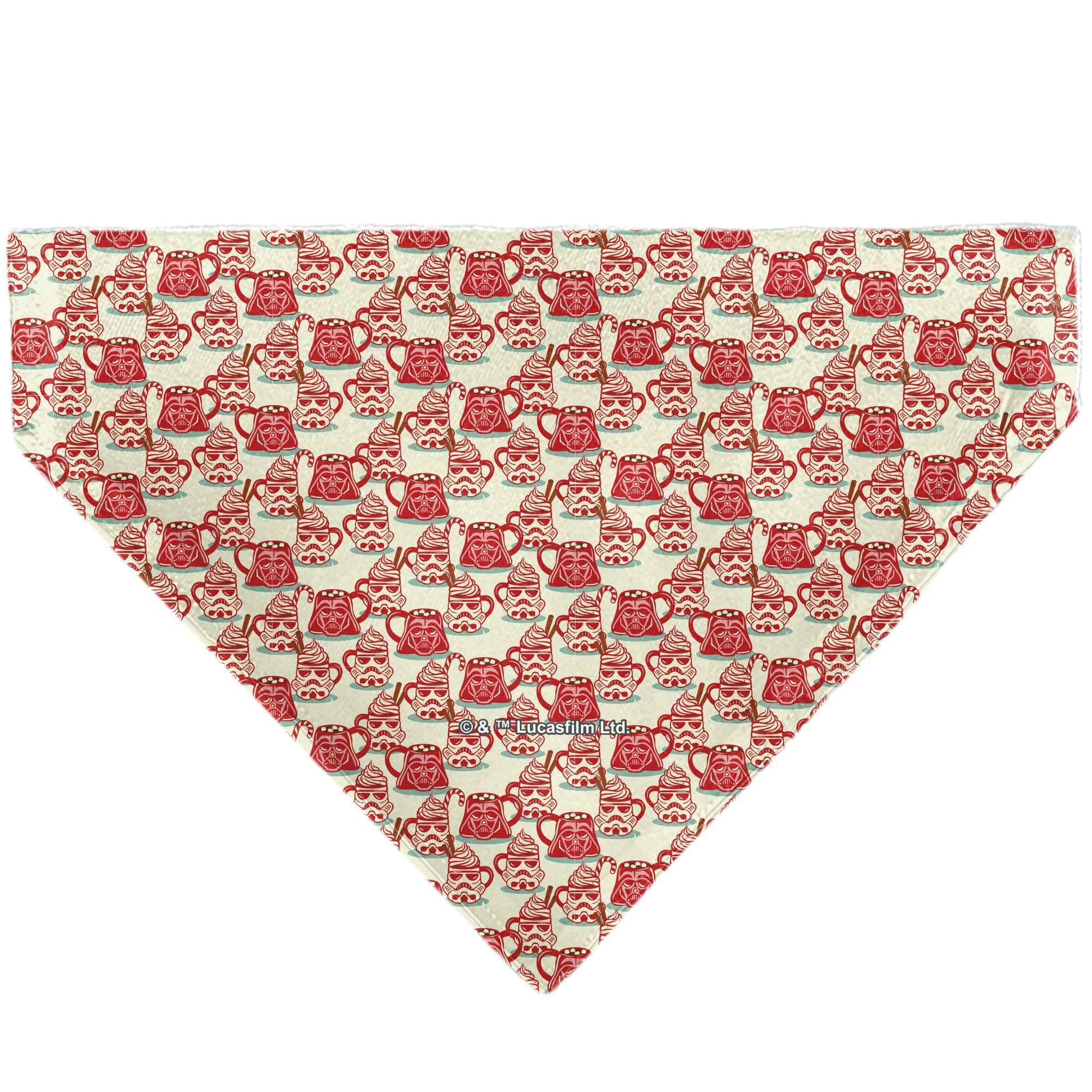 Buckle-Down Star Wars Holiday Hot Cocoa Quote Vader and Stormtrooper Mugs Over-the-Collar Dog Bandana