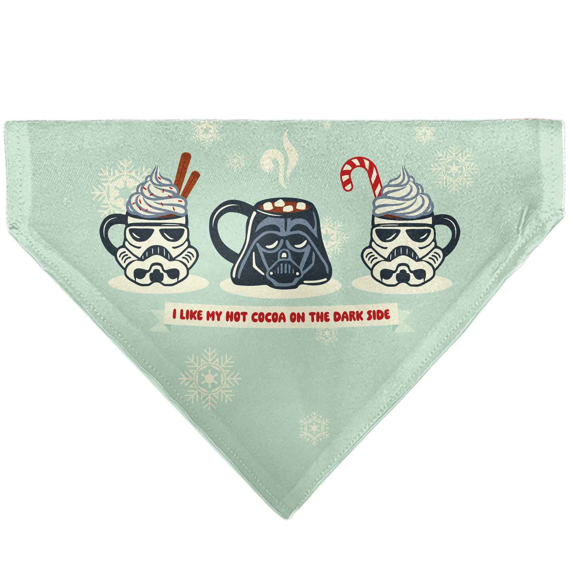 Buckle-Down Star Wars Holiday Hot Cocoa Quote Vader and Stormtrooper Mugs Over-the-Collar Dog Bandana