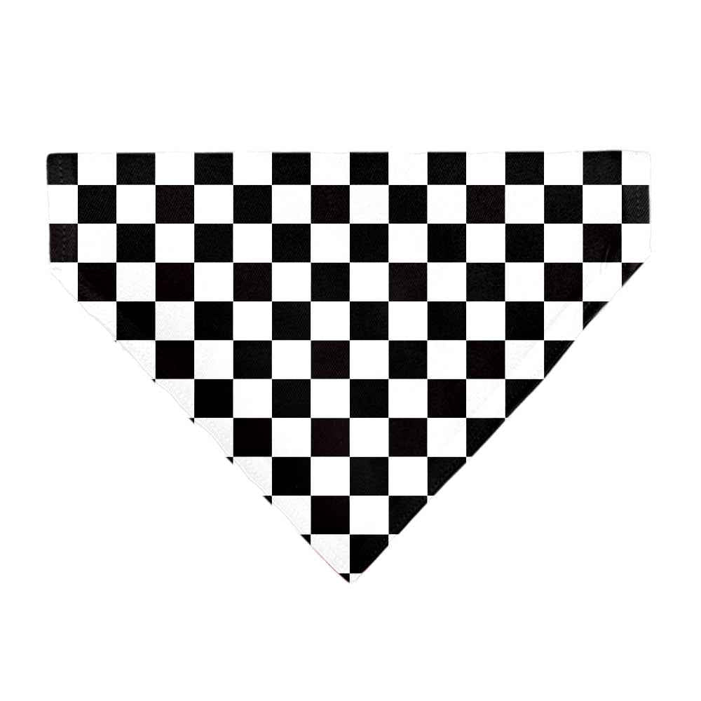 Pet Bandana - Checker Black/White