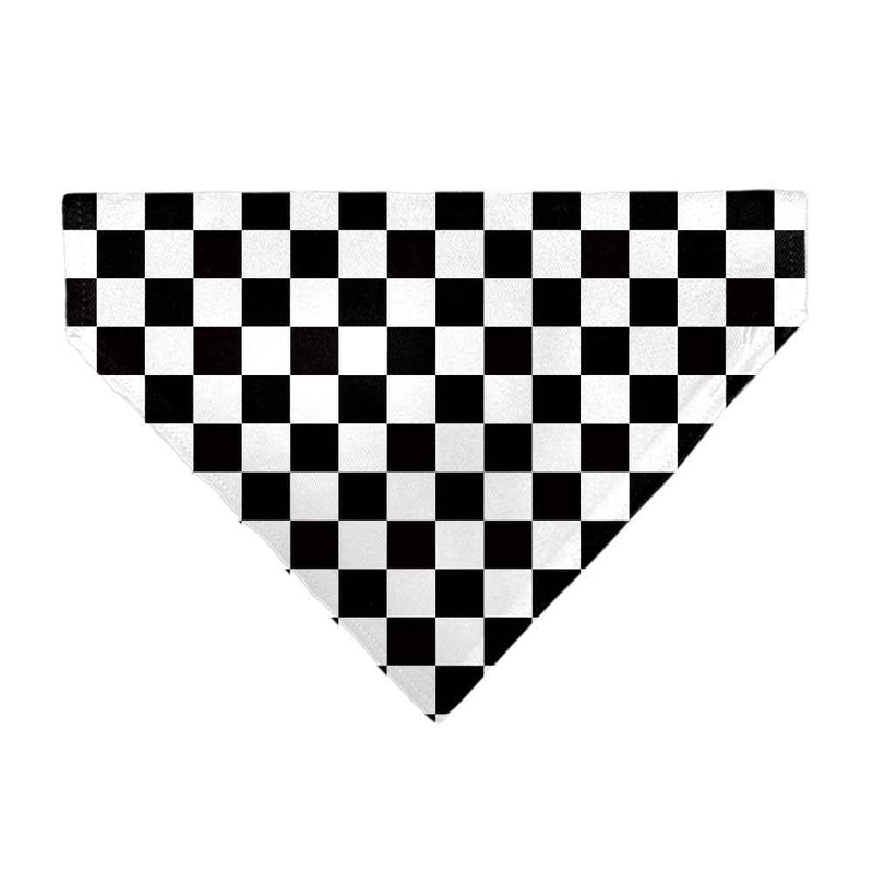 Pet Bandana - Checker Black/White