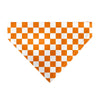 Pet Bandana - Checker White/TN Orange