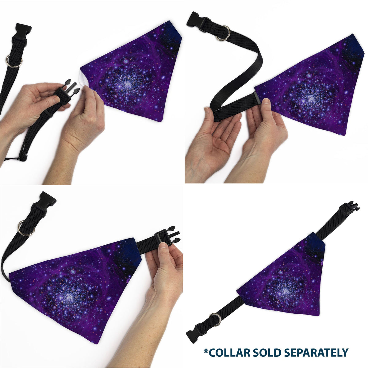 Pet Bandana - Galaxy Blues/Purples | HT Animal Supply