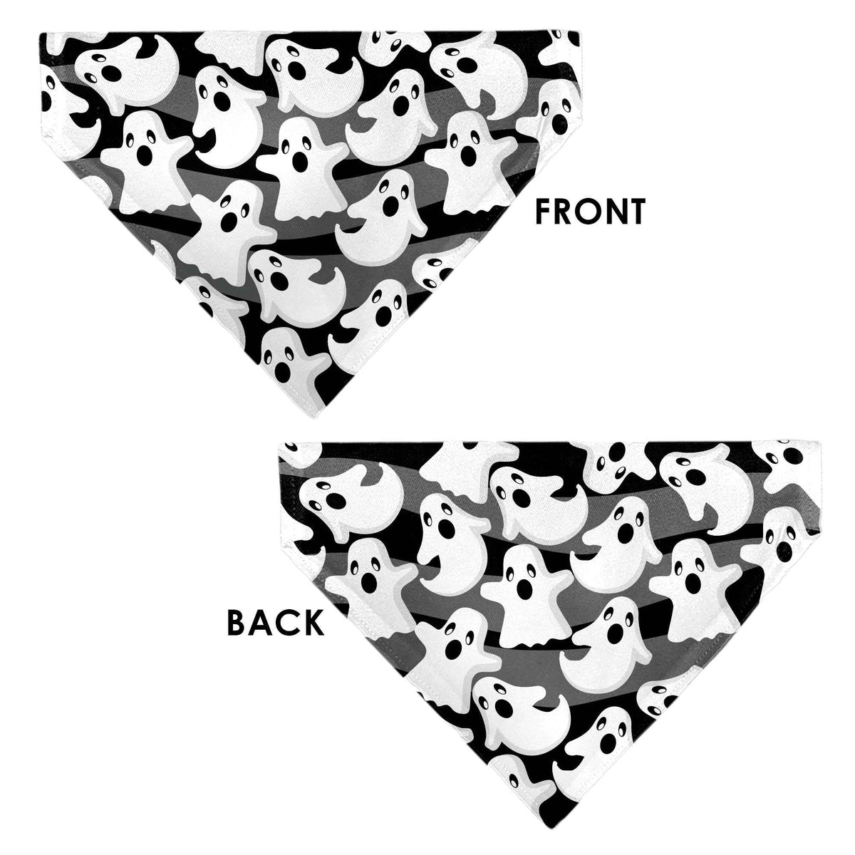 Pet Bandana - Ghosts Scattered Black/White