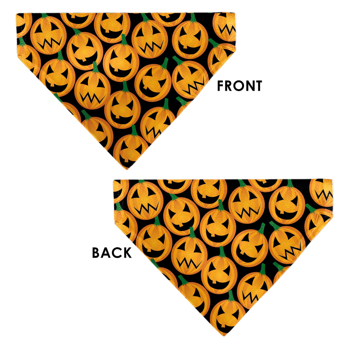 Pet Bandana - Jack-o-Lantern Collage Black | HT Animal Supply