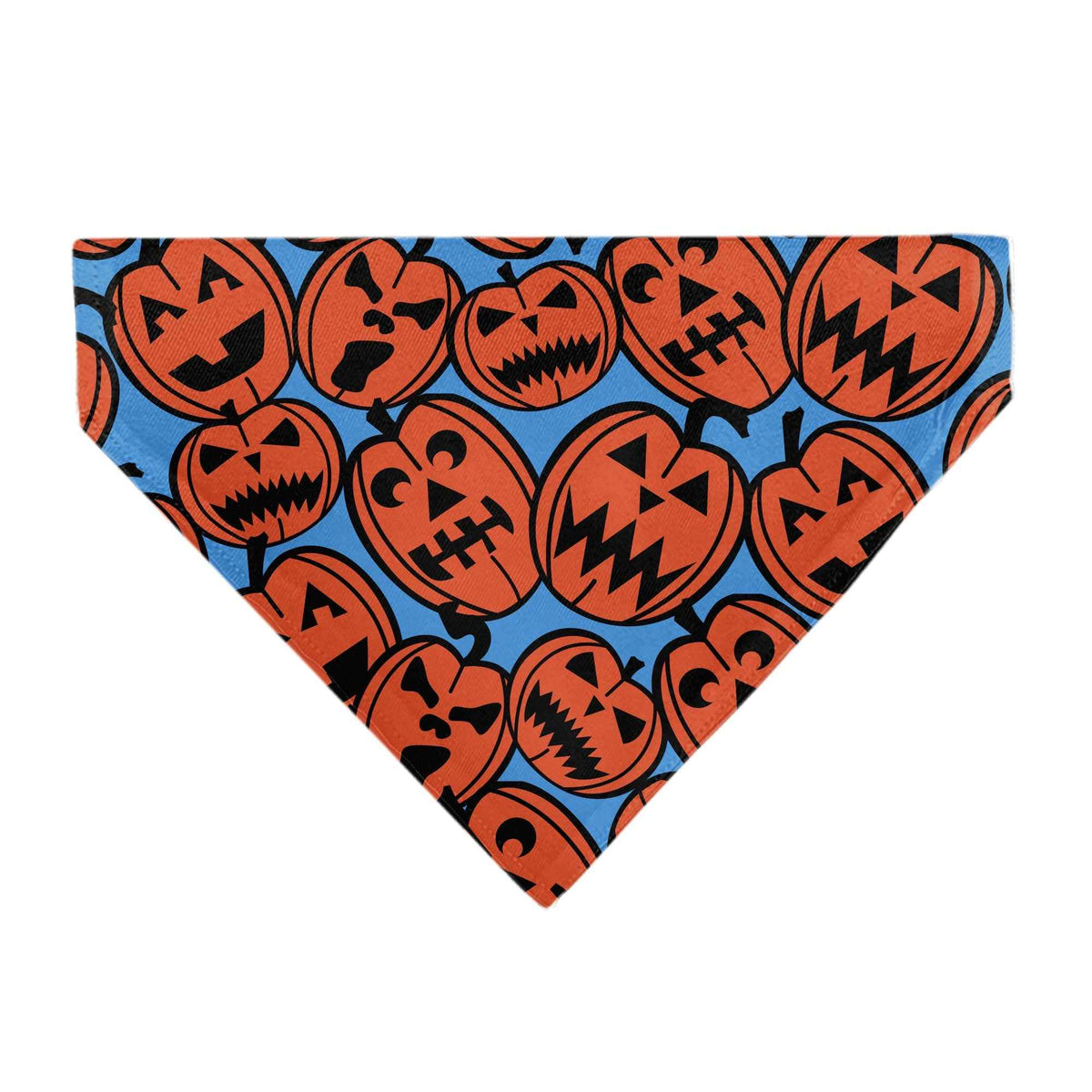 Pet Bandana - Jack-o-Lanterns Blue