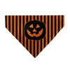 Pet Bandana - Jack-o'-Lantern Pumpkin Stripe Orange/Black