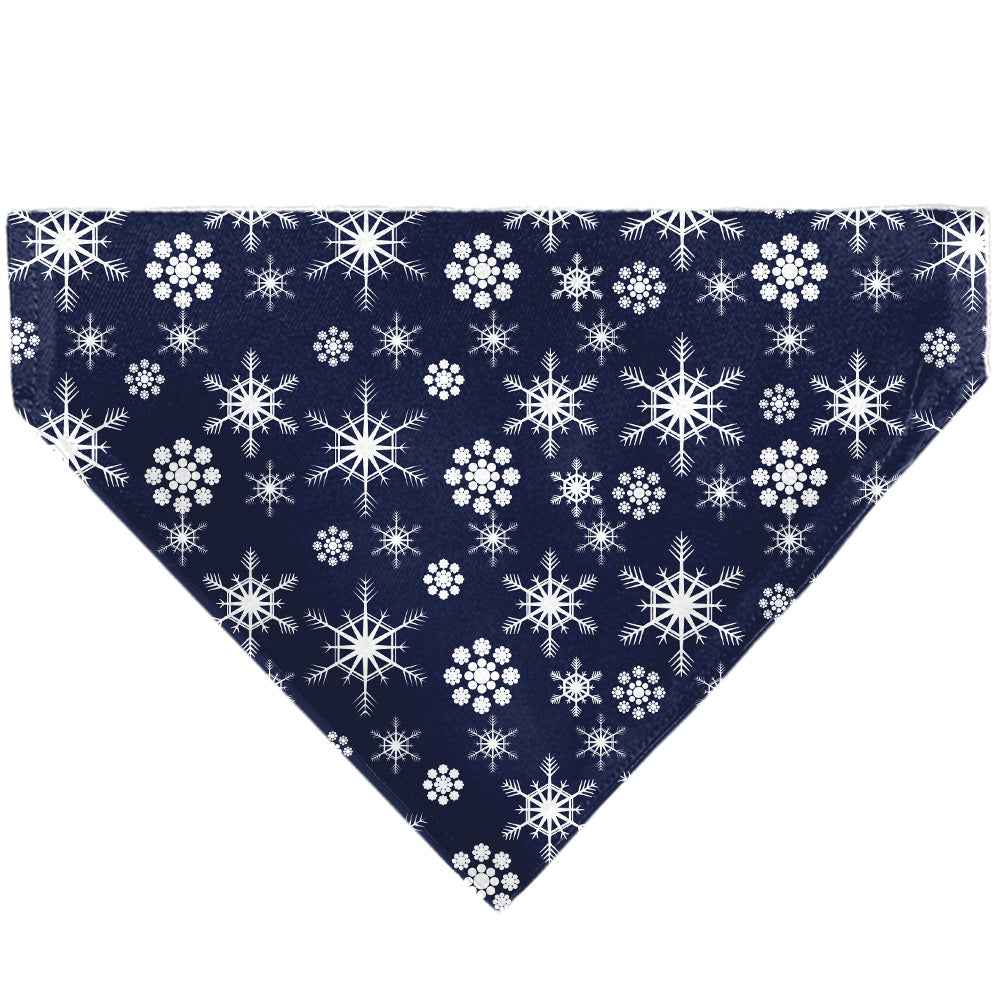 Buckle-Down Snowflakes Blue/White Over-the-Collar Dog Bandana