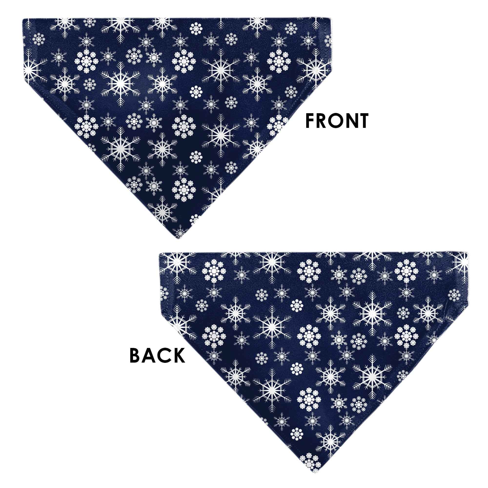 Buckle-Down Snowflakes Blue/White Over-the-Collar Dog Bandana