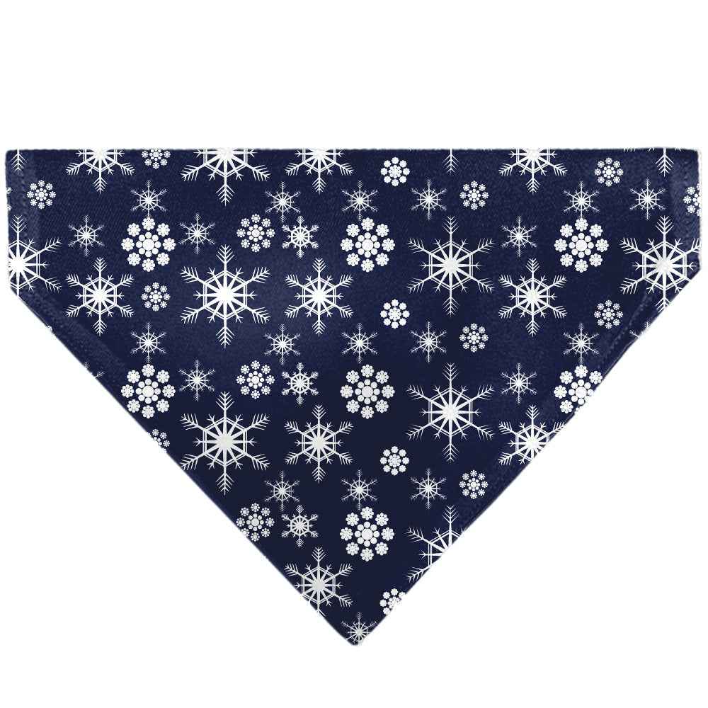 Buckle-Down Snowflakes Blue/White Over-the-Collar Dog Bandana