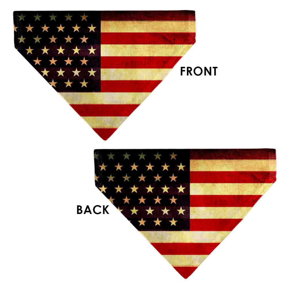 Pet Bandana - Vintage US Flag Repeat
