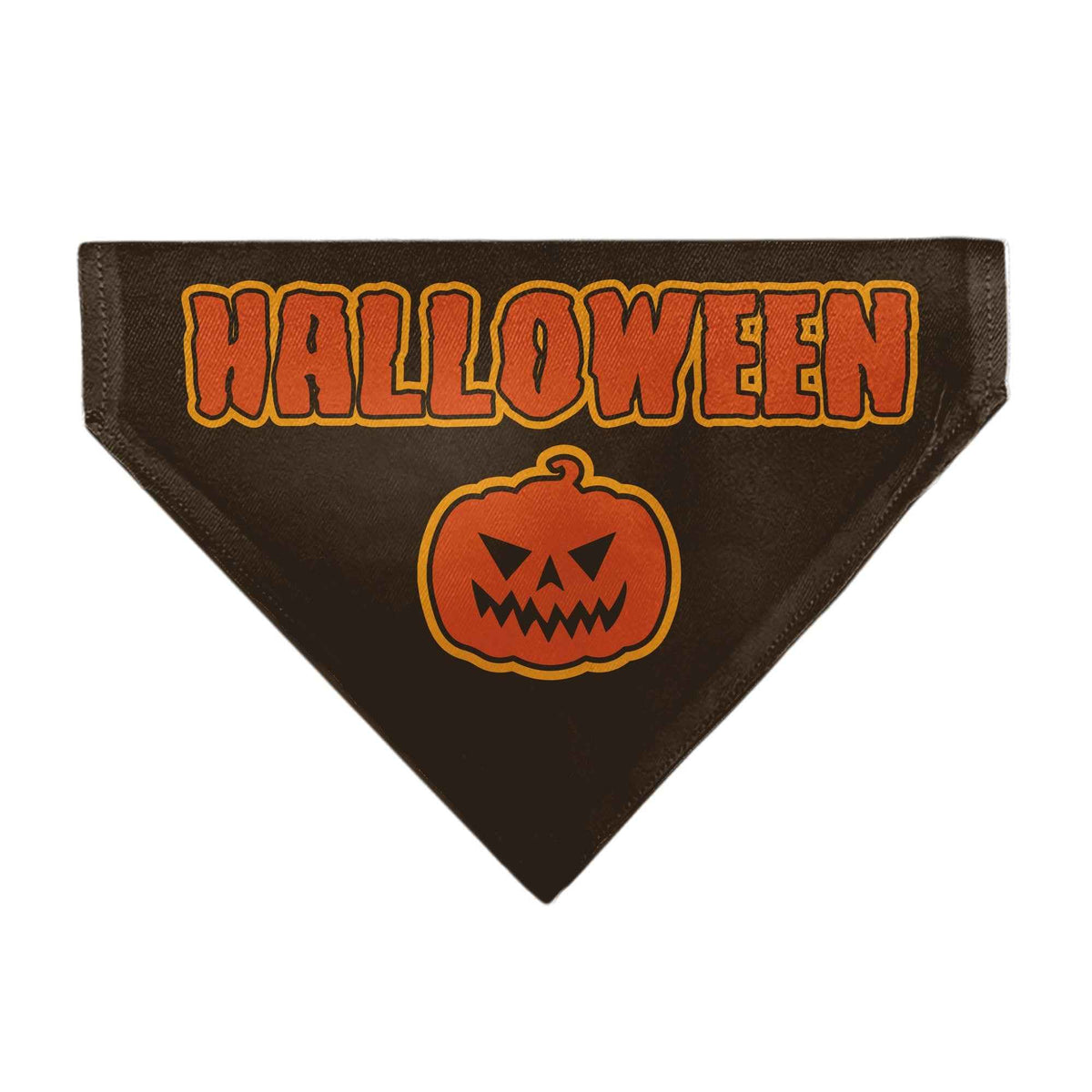 Pet Bandana - HALLOWEEN Jack-O-Lantern Pumpkin Black/Orange