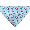 Pet Bandana - Stars and Stripes Desserts Scattered Baby Blue/Red/White/Blue