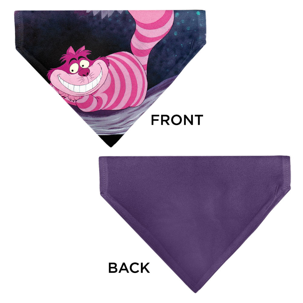 Pet Bandana - Alice in Wonderland Cheshire Cat Smiling Pose 