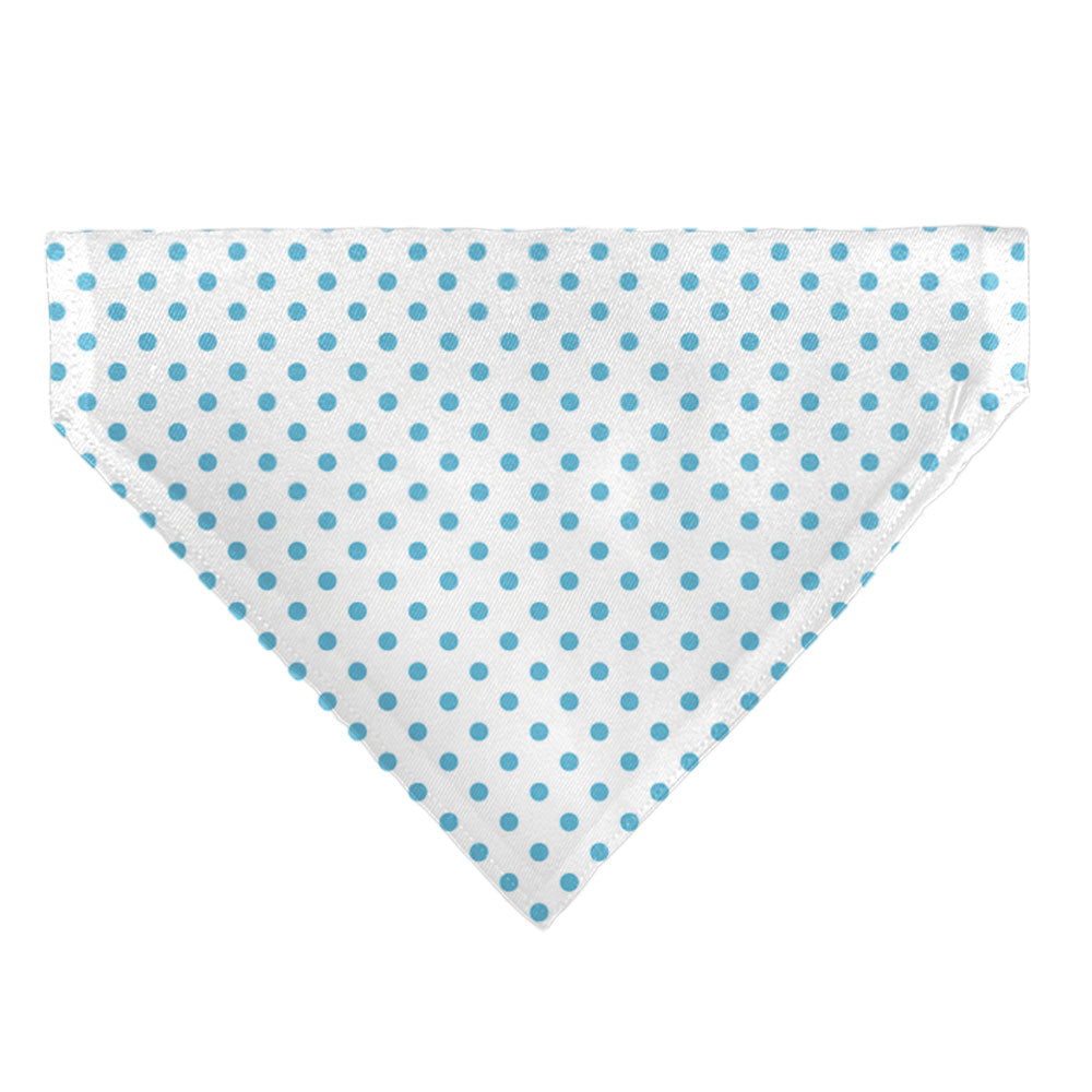 Pet Bandana - Lilo & Stitch Stitch Winking Pose and Polka Dots White/Blue 