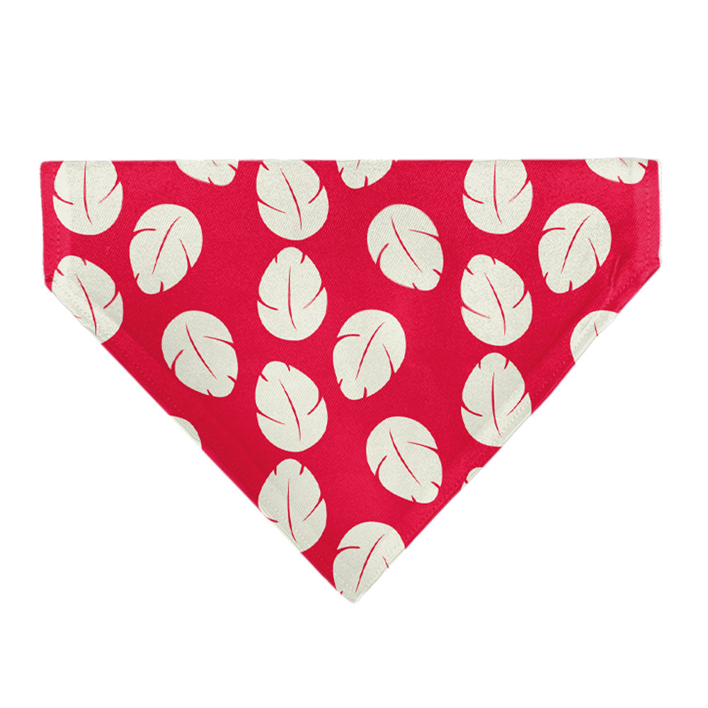 Pet Bandana - Lilo Dress Leaves & Stitch Sitting Pose Red/White 
