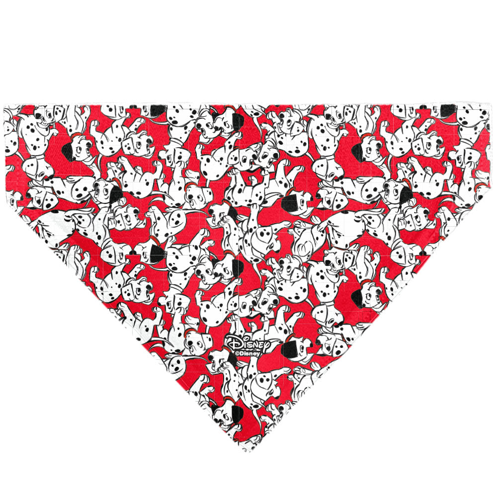 Pet Bandana - 101 Dalmatians Puppies Scattered Red 