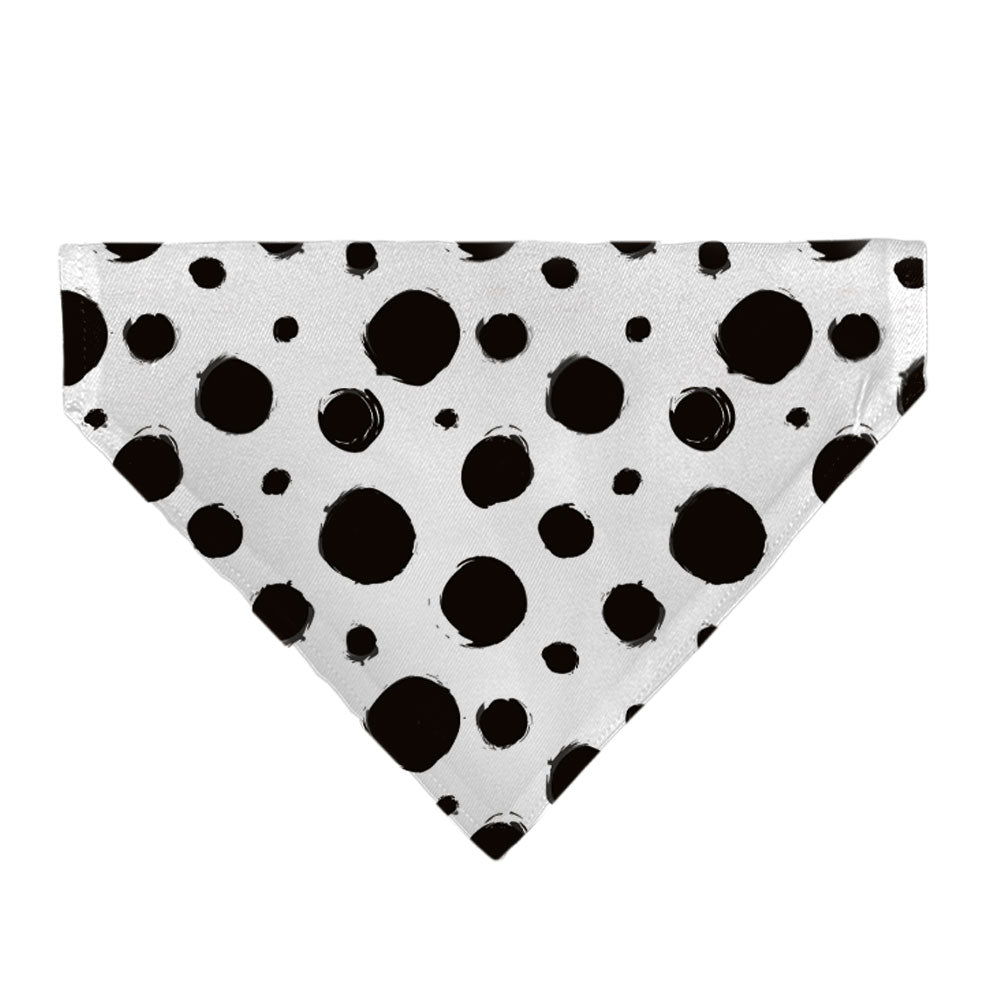 Pet Bandana - 101 Dalmatians Cruellas Spots White/Black 