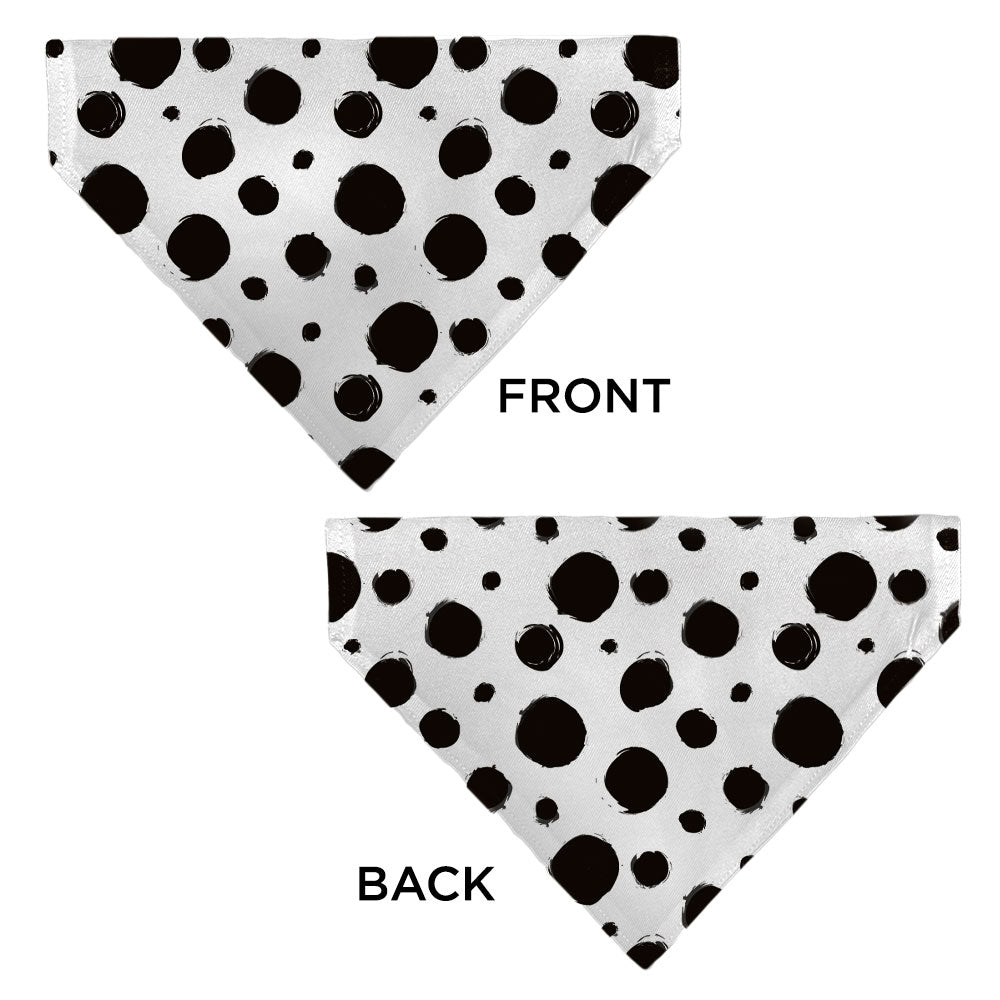 Pet Bandana - 101 Dalmatians Cruellas Spots White/Black 