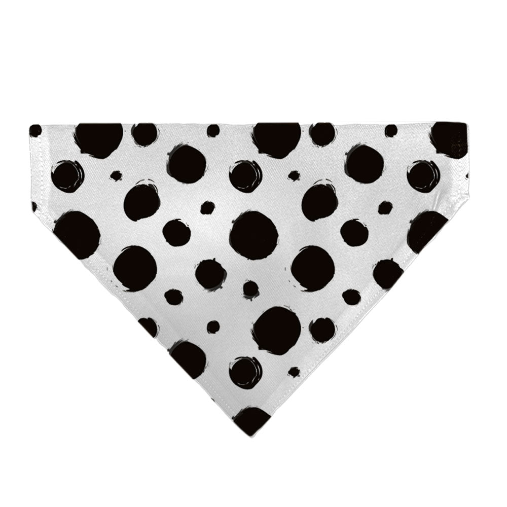 Pet Bandana - 101 Dalmatians Cruellas Spots White/Black 