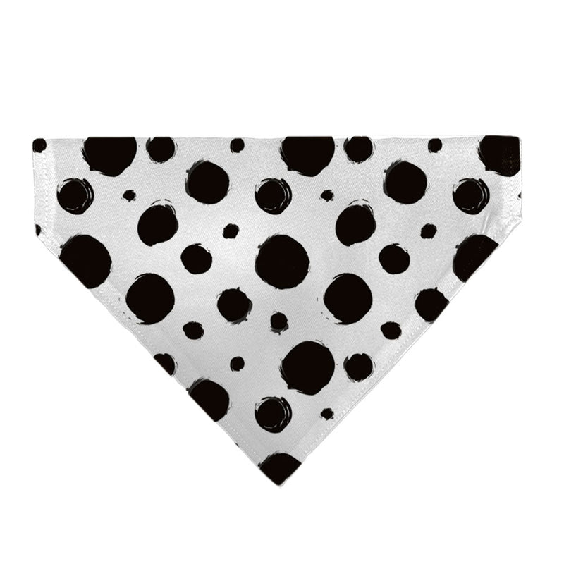 Pet Bandana - 101 Dalmatians Cruellas Spots White/Black 