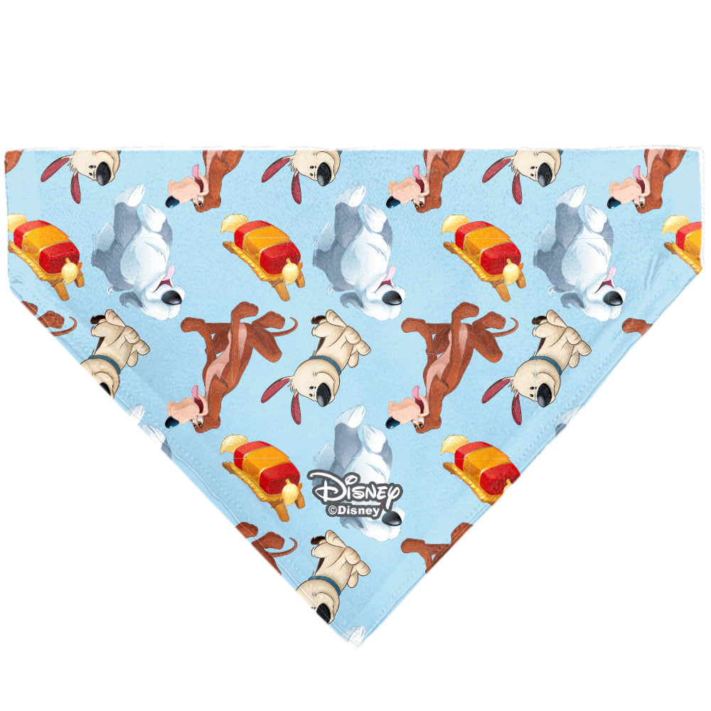 Pet Bandana - Disney Princess Dogs 4-Dog Group Collage/Paws Blues 