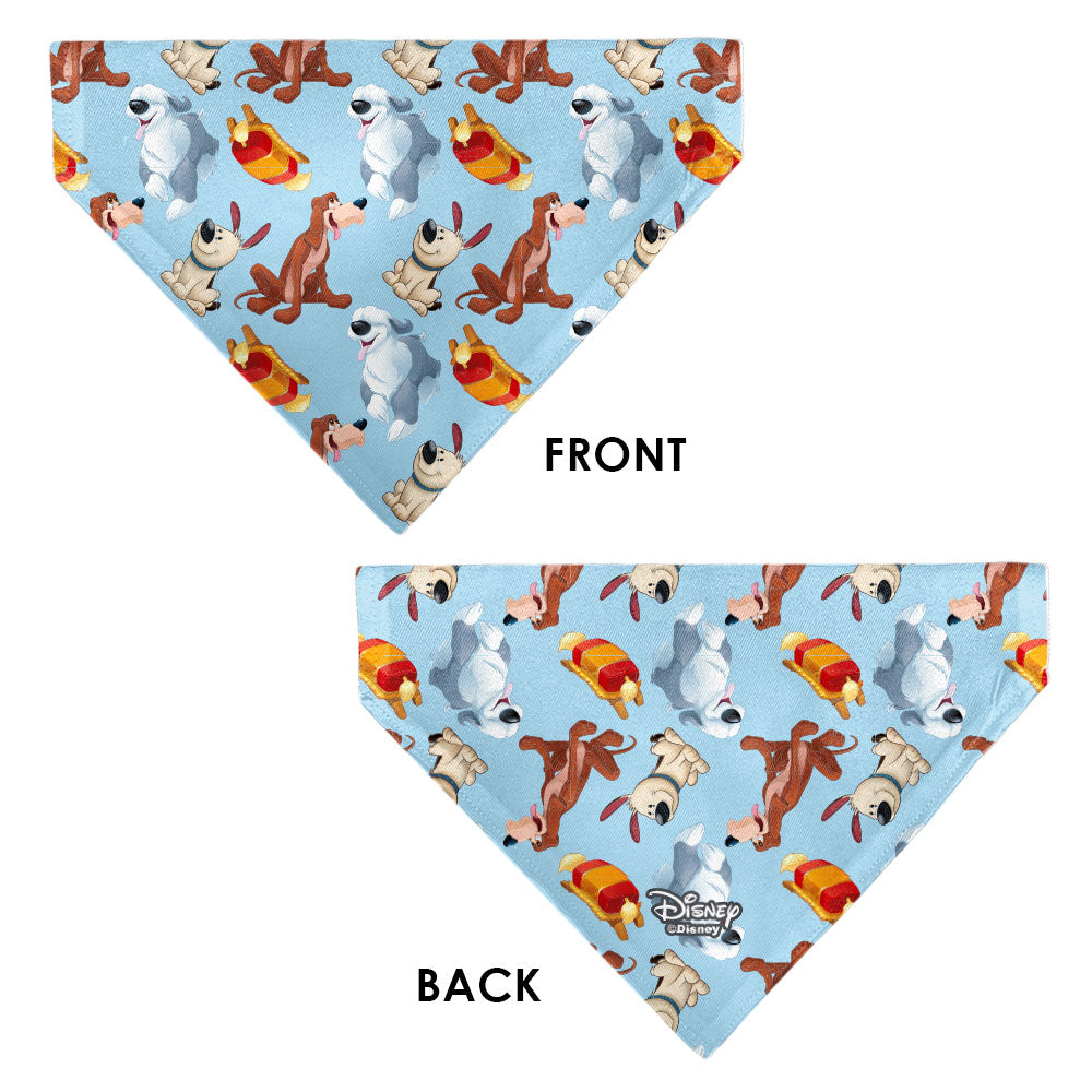 Pet Bandana - Disney Princess Dogs 4-Dog Group Collage/Paws Blues 