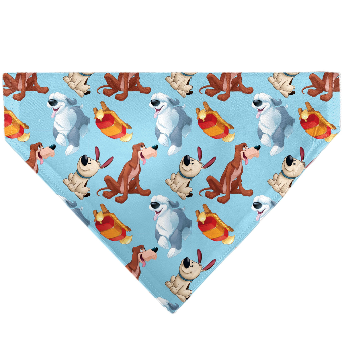 Pet Bandana - Disney Princess Dogs 4-Dog Group Collage/Paws Blues | HT Animal Supply